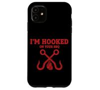 Fumoir Humoristique avec Inscription « I'm Hooked on Your BBQ » Coque pour iPhone 11