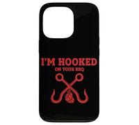 Fumoir Humoristique avec Inscription « I'm Hooked on Your BBQ » Coque pour iPhone 13 Pro