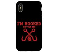 Fumoir Humoristique avec Inscription « I'm Hooked on Your BBQ » Coque pour iPhone X/XS