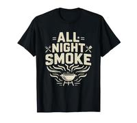 Fumoir Offset Fosse Barbecue Texane Brisket Toute La Nuit T-Shirt