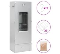 vidaXL Fumoir ¿¿ four ¿¿ barbecue avec copeaux de bois 44,5x29x83 cm