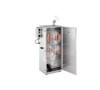 Fumoir Smoker Inox 147L Chaud Tiède Froid Sciure De Bois Thermomètre 4 Grilles