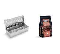 Fumoir universel Weber & 17664 Mélange de copeaux de Bois, Porc, 0.7 kg 30,5 x 27,2 x 15,2 cm Noir