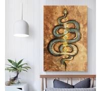 FUmoney Art mural Kundalini - Peinture sur toile - Art mural moderne - Impressions sur toile prêtes à accrocher - 60 x 90 cm