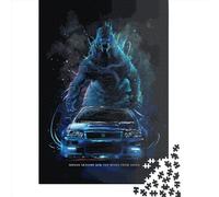 FUmoney Puzzles pour Adultes 1000 pièces Nissan Skyline La Bête Puzzles pour Adolescents Jeu éducatif 1000 pièces Puzzles en Bois pour Cadeau d'anniversaire de Noël 1000 pièces (75 x 50 cm)
