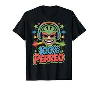 Fun 100% Perreo Dance Party Cool DJ portoricain T-Shirt
