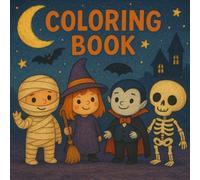 Fun and Cute Halloween Coloring Book: Simple and Easy Coloring Pages of Pumpkins, Witches, Bats, and Monsters for Ages 3-5