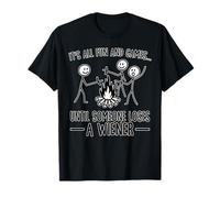 Fun and Games Campfire Humour Adulte T-Shirt