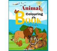 Fun Animal Colouring Book for Kids: 50 Cute and Easy Animal Designs for Boys and Girls Ages 3-8": A Perfect Activity Book to Spark Creativity and Keep Little Hands Busy!