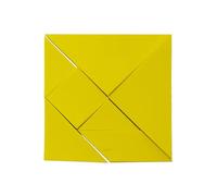 Fun avec aimants Jaune Tangram éducatif - Puzzle de logique & Maths Jeu (lot de 5)