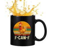 Fun avec poule | Tasse en céramique de 350 ml pour boissons chaudes et froides | Tasse à boire avec accent poule, pour maison, bureau, appartement, dortoir universitaire, salon, salle à manger salle