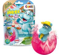 Fun BeachBombe De Bain Enfant Avec Jouet De Bain Hippopotame À L'intérieur ,Boule De Bain Surprise ,Arôme Pastèque,Testé Dermatologiquement