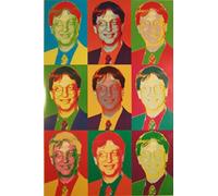 Fun - Bill Gates vs. Warhol - Poster Poster print