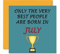 Fun Birthday Cards for Women and Men, Very Best July