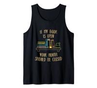 Fun Book Reading Bookmarks Reader Librarian Fan Joke Pun Débardeur