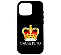 Fun Cache King Geocache Geocaching Coque pour iPhone 16 Pro