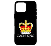 Fun Cache King Geocache Geocaching Coque pour iPhone 16 Pro Max