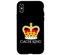 Fun Cache King Geocache Geocaching Coque pour iPhone X/XS
