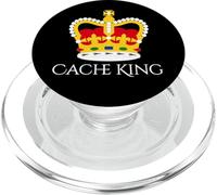 Fun Cache King Geocache Geocaching PopSockets PopGrip pour MagSafe