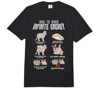 Fun Cat Infinite Energy Loop Sarcasme Science Hypothèse Chats Comfort Colors Adult Heavyweight T-Shirt
