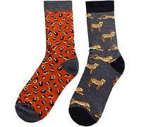 Fun Colorful Socks,Mens Funny Novelty Socks Crazy Cute Cool Cotton Food Crew Socks,Novelty Cute,Watermelon pattern (Leopard)