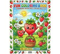Fun Coloring Book for Kids Ages 3-6 Bold & Easy Food and Nature Coloring Pages for Toddlers: Big Simple Designs • Alphabet Learning • Perfect for Boys ... Book for Preschool & Kindergarten Kids