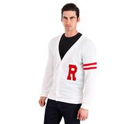 Fun Costumes Deluxe Grease Rydell High Men's Letterman Sweater for Men Medium