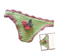 Fun Crochet Bookmark, Bikini Page Holder Clip, 8.66x4.72 Inches Handmade Book Marker, Soft Yarn Reading Accessory, Novelty Stationery with Playful Style, Study Companion for Home Library