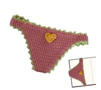Fun Crochet Bookmark, Bikini Page Holder Clip, 8.66x4.72 Inches Handmade Book Marker, Soft Yarn Reading Accessory, Novelty Stationery with Playful Style, Study Companion for Home Library