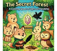 Fun & Cute Kawaii Coloring Book : The Secret Forest: A Coloring Quest of Light and Friendship
