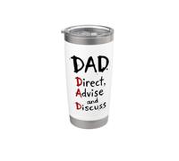 Fun Dad Definition Guide des pères Direct Conseiller Discuter Gobelet isotherme en acier inoxydable double paroi