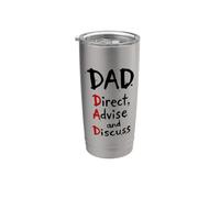 Fun Dad Definition Guide des pères Direct Conseiller Discuter Gobelet isotherme en acier inoxydable double paroi