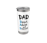 Fun Dad Definition Guide des pères Direct Conseiller Discuter Gobelet isotherme en acier inoxydable double paroi