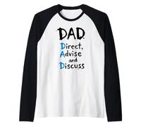 Fun Dad Definition Guide des pères Direct Conseiller Discuter Manche Raglan