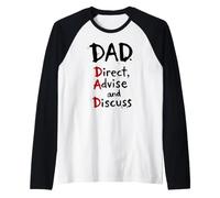Fun Dad Definition Guide des pères Direct Conseiller Discuter Manche Raglan