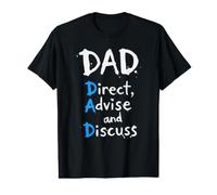 Fun Dad Definition Guide des pères Direct Conseiller Discuter T-Shirt Graphique avec Valeur