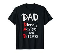 Fun Dad Definition Guide des pères Direct Conseiller Discuter T-Shirt Graphique avec Valeur