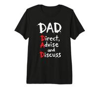 Fun Dad Definition Guide des pères Direct Conseiller Discuter T-Shirt Haut de Gamme