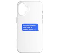 Fun Dad Text Message Dad Everybody is Talking About Coque pour iPhone 16