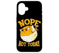 Fun Design for Buffer Fish Nope, Not Today Coque pour iPhone 16