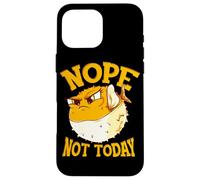 Fun Design for Buffer Fish Nope, Not Today Coque pour iPhone 16 Pro Max