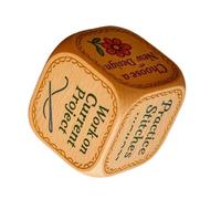 Fun Dice - Cubes à broder en bois faits à la main Aide à la décision pratique, accessoires de créatifs pour les voyages, les ateliers, l'artisanat, kit pour les débutants et les amateurs