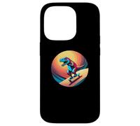Fun Dinosaur Skateboarder Skater Design Coque pour iPhone 14 Pro