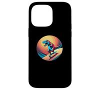 Fun Dinosaur Skateboarder Skater Design Coque pour iPhone 14 Pro Max
