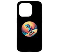 Fun Dinosaur Skateboarder Skater Design Coque pour iPhone 15 Pro