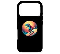 Fun Dinosaur Skateboarder Skater Design Coque pour iPhone 17 Pro