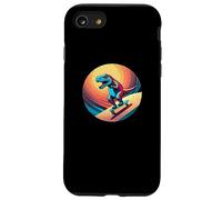 Fun Dinosaur Skateboarder Skater Design Coque pour iPhone SE (2020) / 7/8
