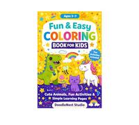 “Fun & Easy Coloring Book for Kids”: “Cute Animals, ABC Learning & Simple Activities for Ages 3-7”