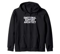 Fun Emotional Support Architect Job Occupation Therapy Joke Sweat à Capuche