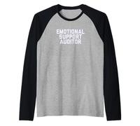 Fun Emotional Support Auditor Internal Control Therapy Joke Manche Raglan